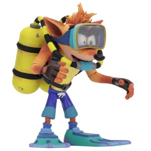 NECA Crash Bandicoot - 7" Action Figure - Deluxe Scuba Crash