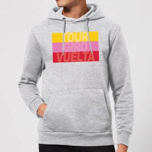 Summit Finish Grand Tour Stripes Hoodie - Grey