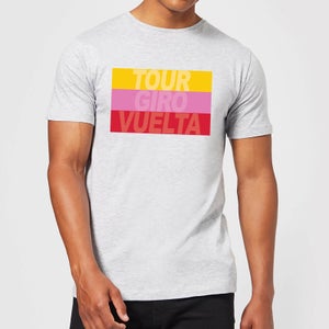 Summit Finish Grand Tour Stripes Men's T-Shirt - Grey