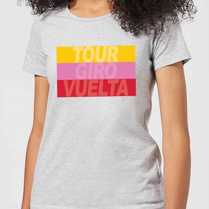 Summit Finish Grand Tour Stripes Women's T-Shirt - Grey