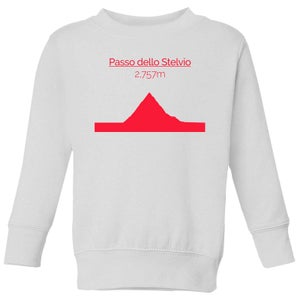 Summit Finish Passo Dello Stelvio Kids' Sweatshirt - White