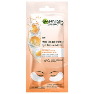Garnier Skin Active Moisture Bomb Eye Tissue Mask Orange Juice & Hyaluronic Acid