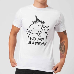 F*** You! I'm A Unicorn Men's T-Shirt - White
