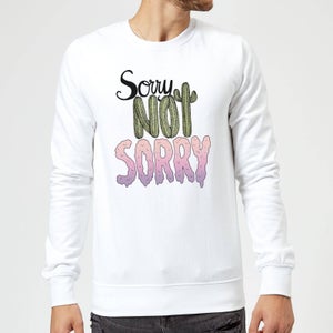 Barlena Sorry Not Sorry Sweatshirt - White