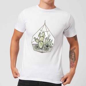 Barlena Succulent Terrarium Men's T-Shirt - White