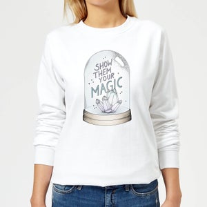 Barlena Show Them Your Magic Women's Sweatshirt - White