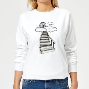 Barlena To The Moon and Back Women's Sweatshirt - White