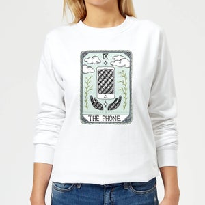 Barlena The Phone Women's Sweatshirt - White