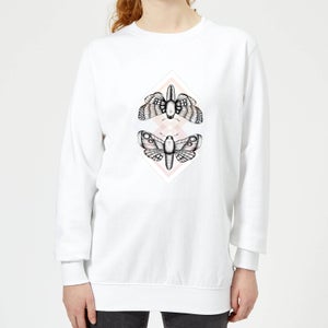 Barlena Moth Women's Sweatshirt - White