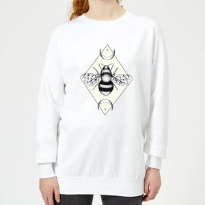 Barlena Bee Confident Women's Sweatshirt - White