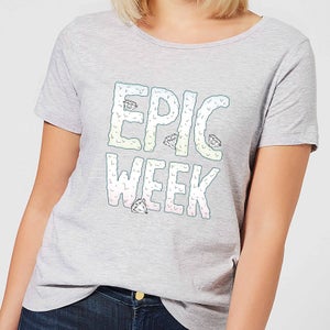 Barlena Epic Week Women's T-Shirt - Grey