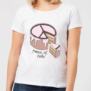 Barlena Peace Of Cake Women's T-Shirt - White