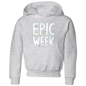 Barlena Epic Week Kids' Hoodie - Grey