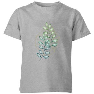 Barlena Geometry and Nature Kids' T-Shirt - Grey