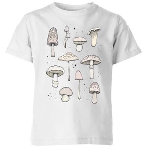 Barlena Mushrooms Kids' T-Shirt - White