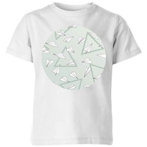 Barlena Paper Planes Kids' T-Shirt - White