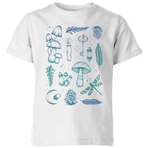 Barlena Enchanted Forest Kids' T-Shirt - White
