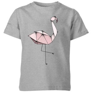 Barlena Flamingo Kids' T-Shirt - Grey