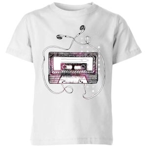 Barlena Mixtape Kids' T-Shirt - White