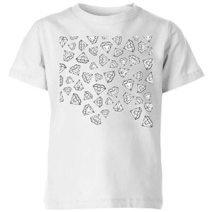 Barlena Diamond Shower Kids' T-Shirt - White