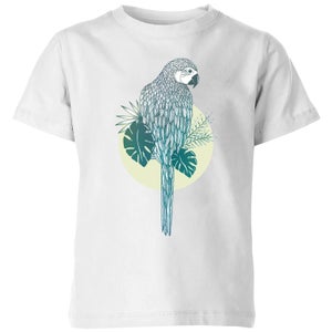 Barlena Parrot Kids' T-Shirt - White