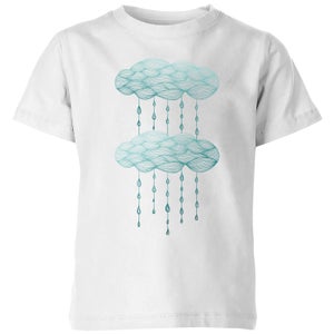 Barlena Rainy Days Kids' T-Shirt - White