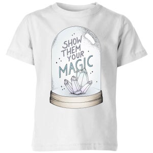 Barlena Show Them Your Magic Kids' T-Shirt - White