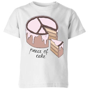 Barlena Peace Of Cake Kids' T-Shirt - White
