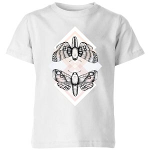 Barlena Moth Kids' T-Shirt - White
