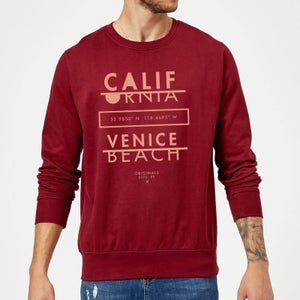 Venice Beach Sweatshirt - Burgundy