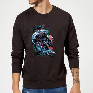 Aquaman Schwarz Manta & Ocean Master Sweatshirt - Schwarz