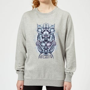Aquaman Atlantis Seven Kingdoms Women's Sweatshirt - Grey