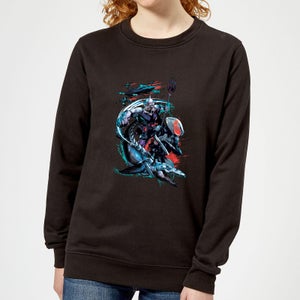 Aquaman Black Manta & Ocean Master Women's Sweatshirt - Black