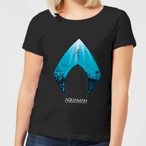 Aquaman Deep Damen T-Shirt - Schwarz