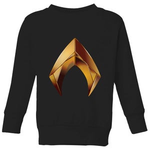 Aquaman Symbol Kinder Sweatshirt - Schwarz