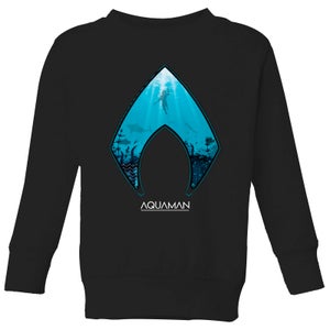 Aquaman Deep Kinder Sweatshirt - Schwarz