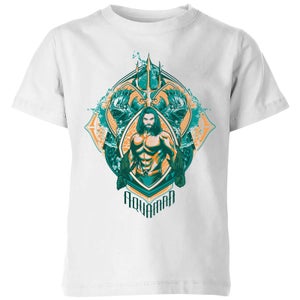 Aquaman Seven Kingdoms Kids' T-Shirt - White