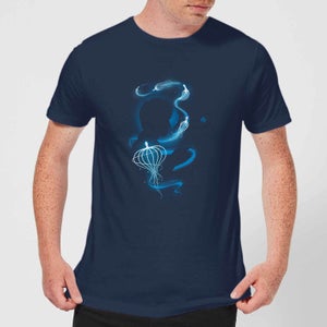 Fantastic Beasts Newt Silhouette Men's T-Shirt - Navy