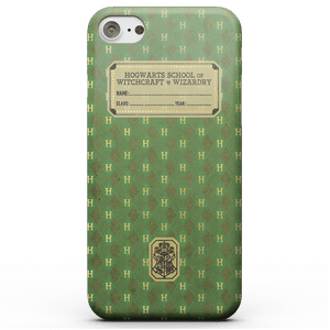 Cover telefono Harry Potter Serpeverde Text Book per iPhone e Android