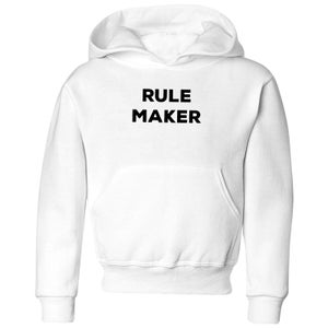Rule Maker Kids' Hoodie - White