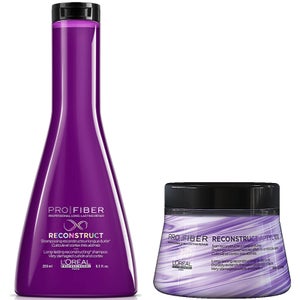 L'Oréal Professionnel Pro Fiber Reconstruct Very Damaged Hair Shampoo and Treatment Duo