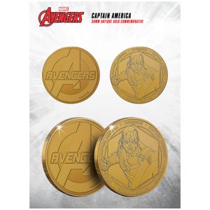 Moneda Conmemorativa Marvel Capitán América Coleccionable