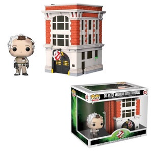 Ghostbusters Peter with Firehouse Funko Pop! Town