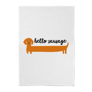 Hello Sausage Cotton Tea Towel