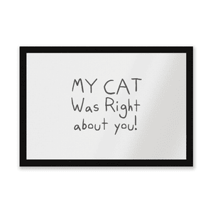My Cat Was Right About You Entrance Mat