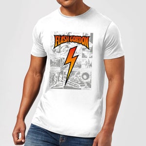 Flash Gordon Comic Strip Herren T-Shirt - White