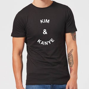Kim & Kanye Men's T-Shirt - Black