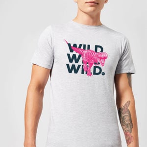 Wild Dinosaur Men's T-Shirt - Grey