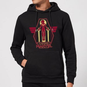 Captain Marvel Flying Warrior Hoodie - Black