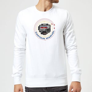 Captain Marvel Pager Sweatshirt - White